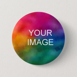 Badge Rond 5 Cm Ajouter votre Modèle photo de conception de logo c
