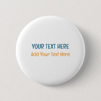 Badge Rond 5 Cm Ajouter votre propre texte Slogan minimaliste mode
