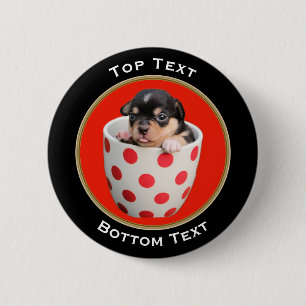 Badge Rond 5 Cm Ajoutez votre coutume de photo et de textes
