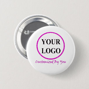 Badge Rond 5 Cm AJOUTEZ VOTRE LOGO ICI bouton Mariage Mariée époux