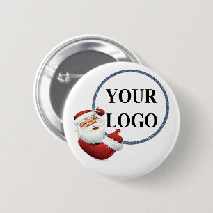 Badge Rond 5 Cm Ajoutez Votre Logo Noël Vacances