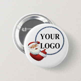 Badge Rond 5 Cm Ajoutez Votre Logo Noël Vacances