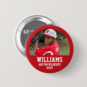 Badge Rond 5 Cm Ajoutez votre photo - Équipe sportive