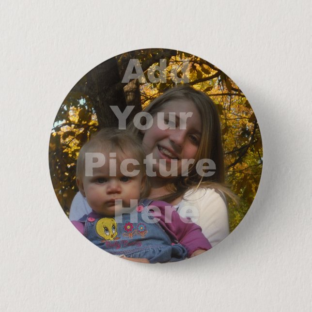 Badge Rond 5 Cm Ajoutez votre propre collection d'image (Devant)