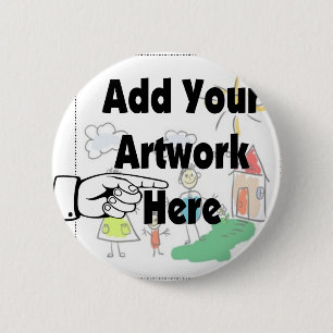 Badge Rond 5 Cm Ajoutez votre propre oeuvre d'art ou l'oeuvre d'en