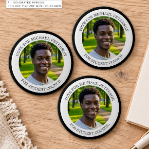 Badge Rond 5 Cm Ajoutez votre propre photo et titre de campagne él