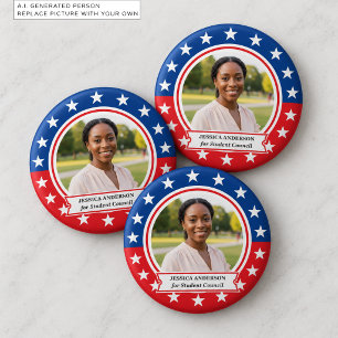 Badge Rond 5 Cm Ajoutez votre propre photo et titre de campagne él