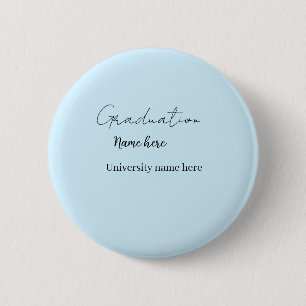 Badge Rond 5 Cm ajoutez votre texte simple diplômé ajoutez le nom