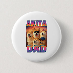 Badge Rond 5 Cm Akita