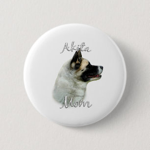 Badge Rond 5 Cm Akita Mom 2