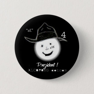 Badge Rond 5 Cm aL4pReZiDeNt&apos ; oO8