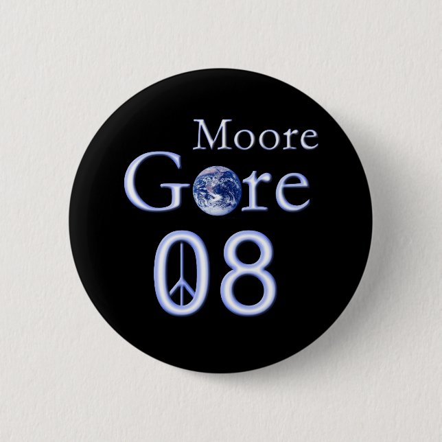 Badge Rond 5 Cm Al Gore 2008 (Devant)