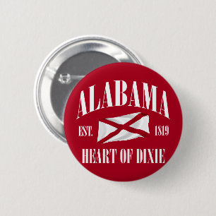 Badge Rond 5 Cm Alabama