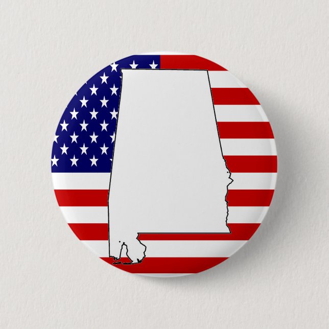 Badge Rond 5 Cm Alabama (Devant)