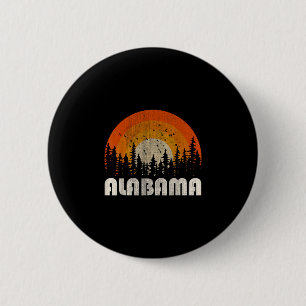 Badge Rond 5 Cm Alabama - nature drôle vintage randonnée 60s 70s 8