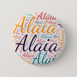Badge Rond 5 Cm Alaia<br><div class="desc">Alaia. Show and wear this popular beautiful female first name designed as colorful wordcloud made of horizontal and vertical cursive hand lettering typography in different sizes and adorable fresh colors. Wear your positive american name or show the world whom you love or adore. Merch with this soft text artwork is...</div>