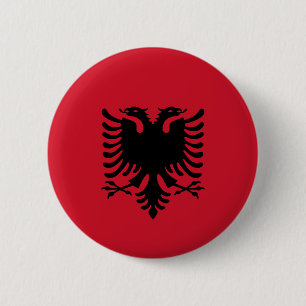 Badge Rond 5 Cm Albanie - Drapeau albanais