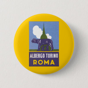 Badge Rond 5 Cm Albergo Torino