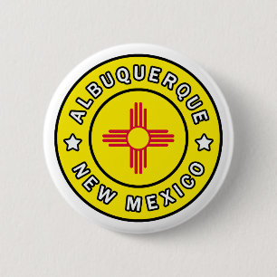 Badge Rond 5 Cm Albuquerque Nouveau-Mexique