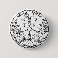 Alchimiste ésotérique d'alchimie d'insigne de PICS
