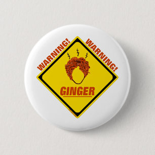 Badge Rond 5 Cm Alerte de gingembre !