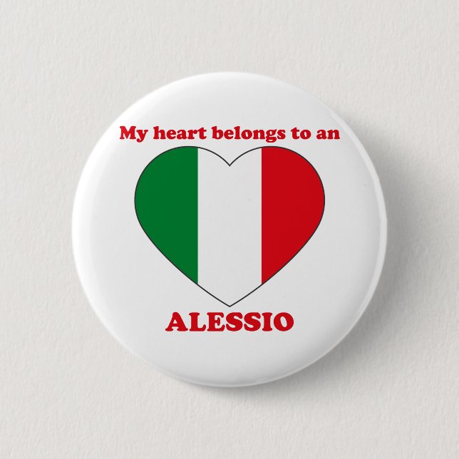 Badge Rond 5 Cm Alessio (Devant)