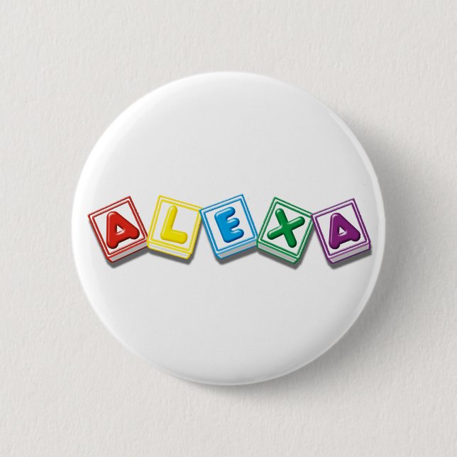 Badge Rond 5 Cm Alexa (Devant)