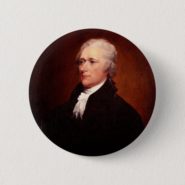 Badge Rond 5 Cm Alexander Hamilton (Devant)