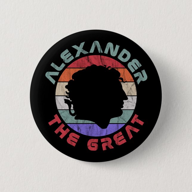 Badge Rond 5 Cm Alexander The Great (Devant)