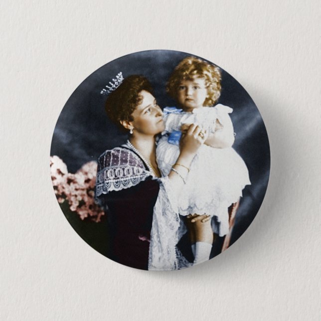 Badge Rond 5 Cm Alexandra et Alexei (Devant)