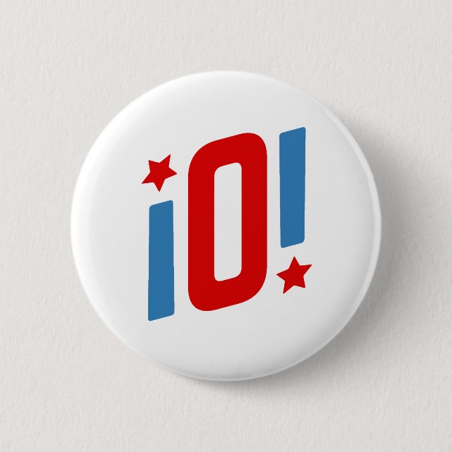 Badge Rond 5 Cm Alexandria Ocasio-Cortez - O ! (Devant)