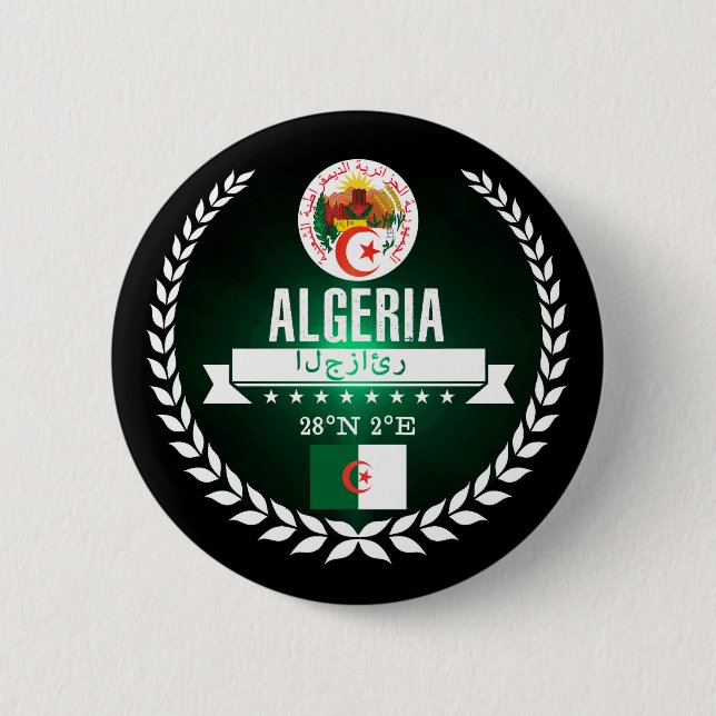 Badge Rond 5 Cm Algérie (Devant)