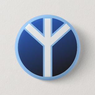 Badge Rond 5 Cm Algiz Rune