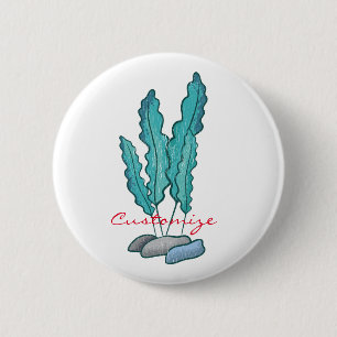 Badge Rond 5 Cm Algues bleues Thunder_Cove