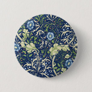 Badge Rond 5 Cm Algues (par William Morris)