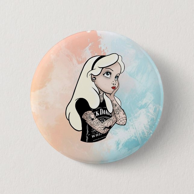 Badge Rond 5 Cm Alice (Devant)