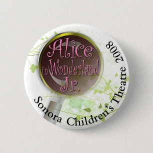 Badge Rond 5 Cm Alice au pays des merveilles