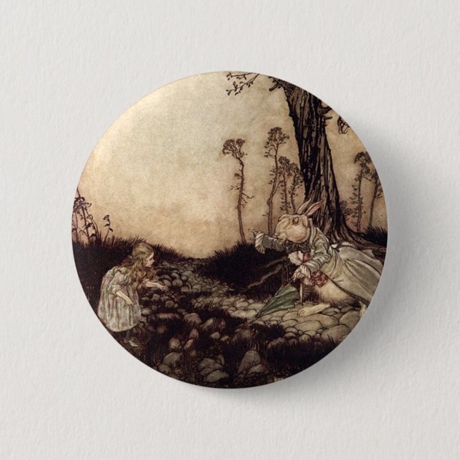 Badge Rond 5 Cm Alice au pays des merveilles (Devant)