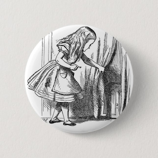 Badge Rond 5 Cm Alice au pays des merveilles (Devant)