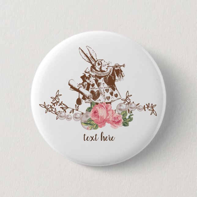 Badge Rond 5 Cm alice au pays des merveilles (Devant)