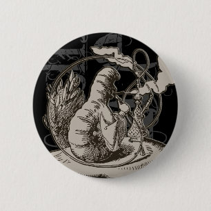 Badge Rond 5 Cm Alice dans la grunge de Caterpillar du pays des