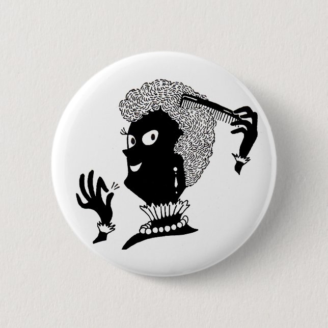 Badge Rond 5 Cm Alice doing her 'do (Devant)