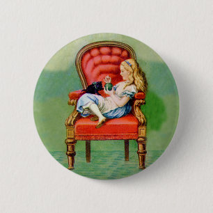 BADGE ROND 5 CM ALICE & SON CHAT, DINAH