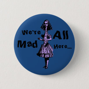 Badge Rond 5 Cm Alice Stretched au pays des merveilles