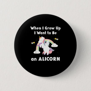 Badge Rond 5 Cm Alicorne Quand Je Crois À La Unicorne Rainbow Past
