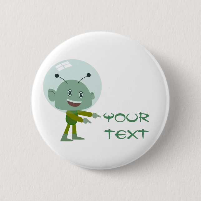 Badge Rond 5 Cm alien (Devant)
