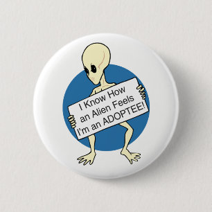 Badge Rond 5 Cm Alien