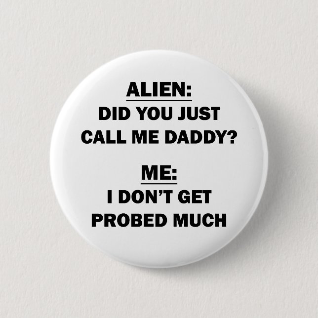 Badge Rond 5 Cm Alien (Devant)
