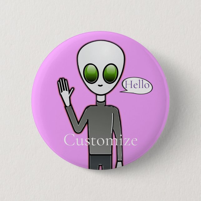 Badge Rond 5 Cm Alien courtois Thunder_Cove (Devant)