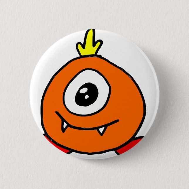 Badge Rond 5 Cm Alien mignon (Devant)